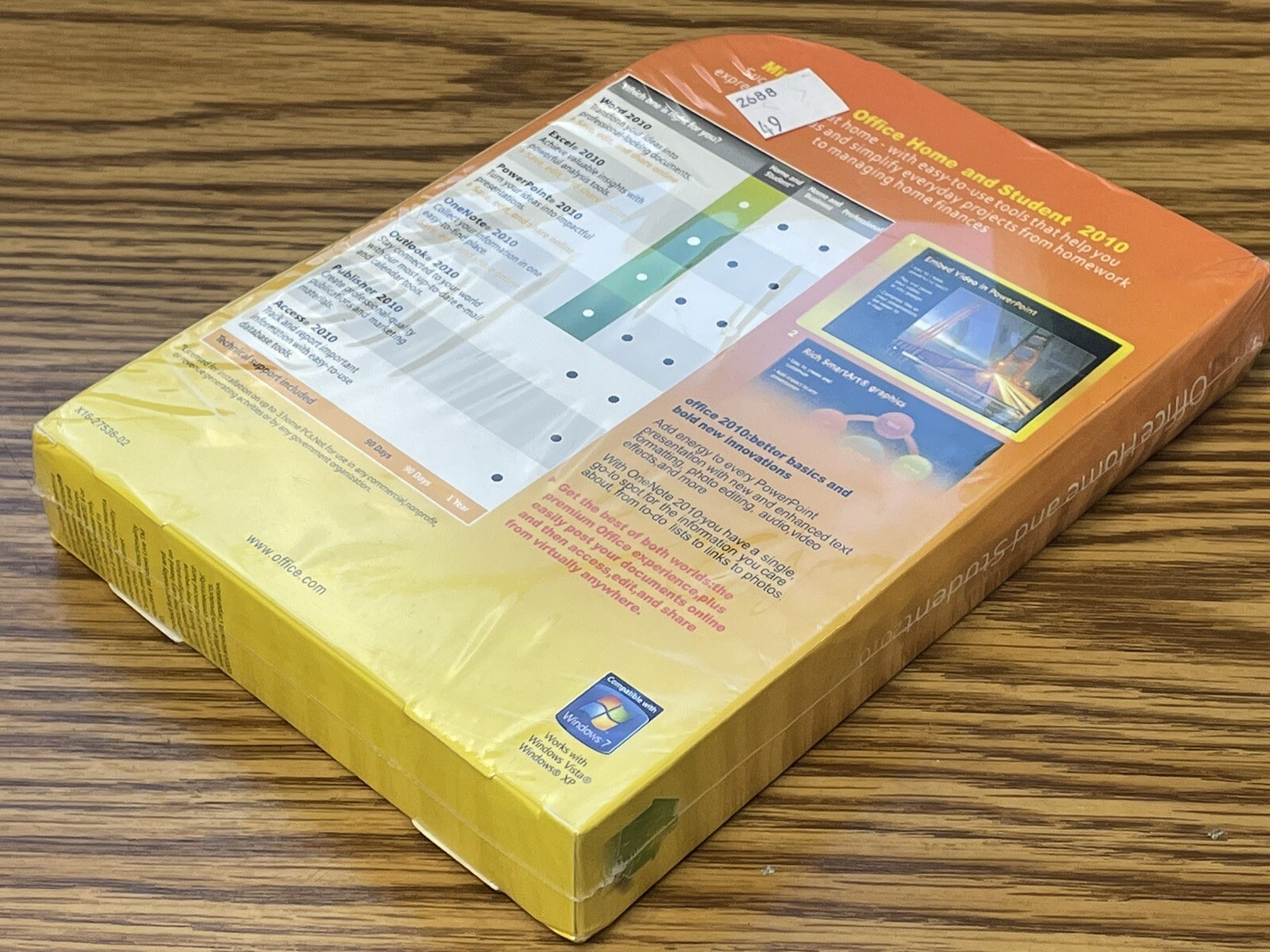 Microsoft Office Home and Student 2010 Family Pack (3 users) Factory SEALED