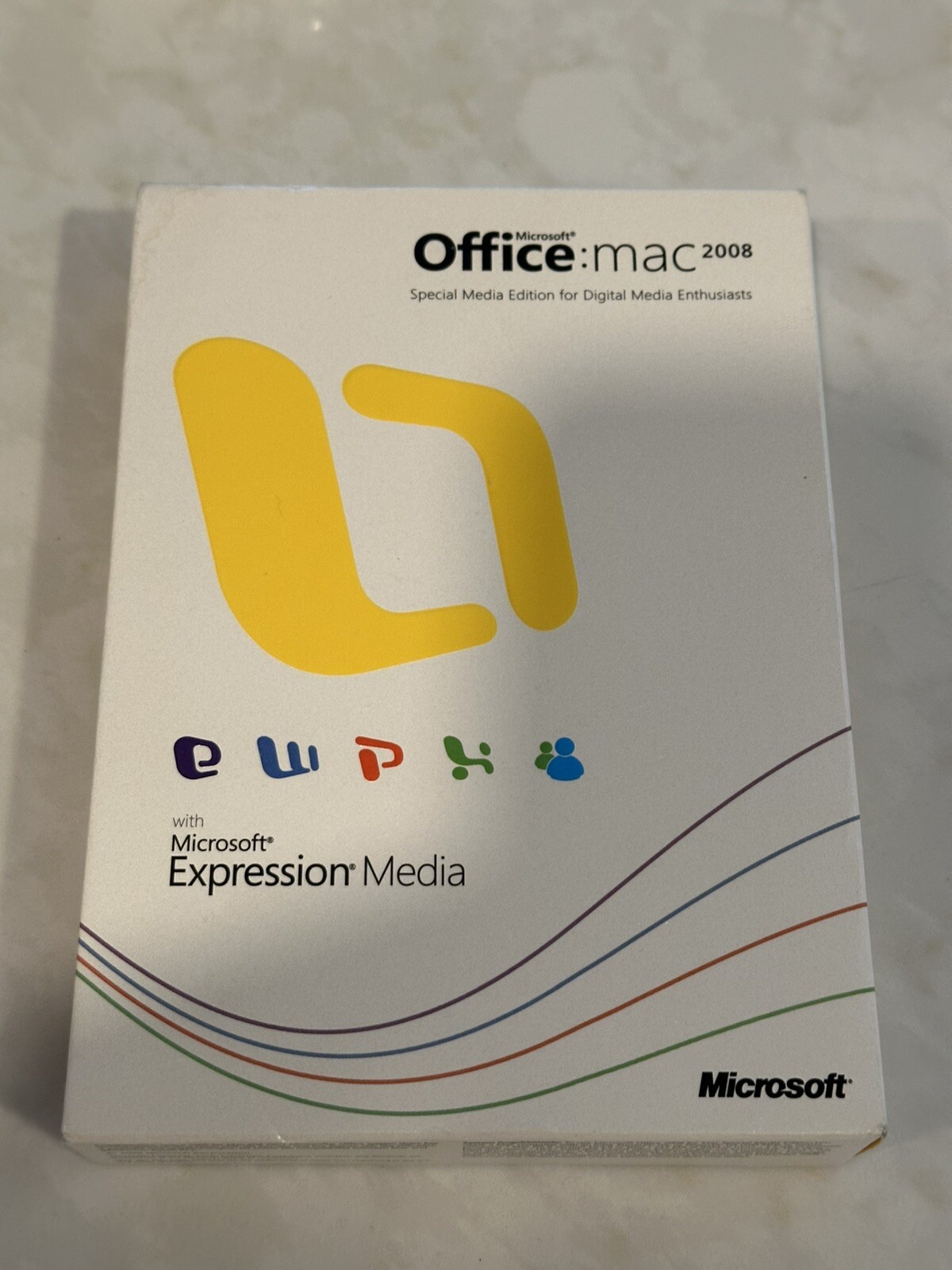 Microsoft Office Mac 2008 with Microsoft Expression Media W/ Key