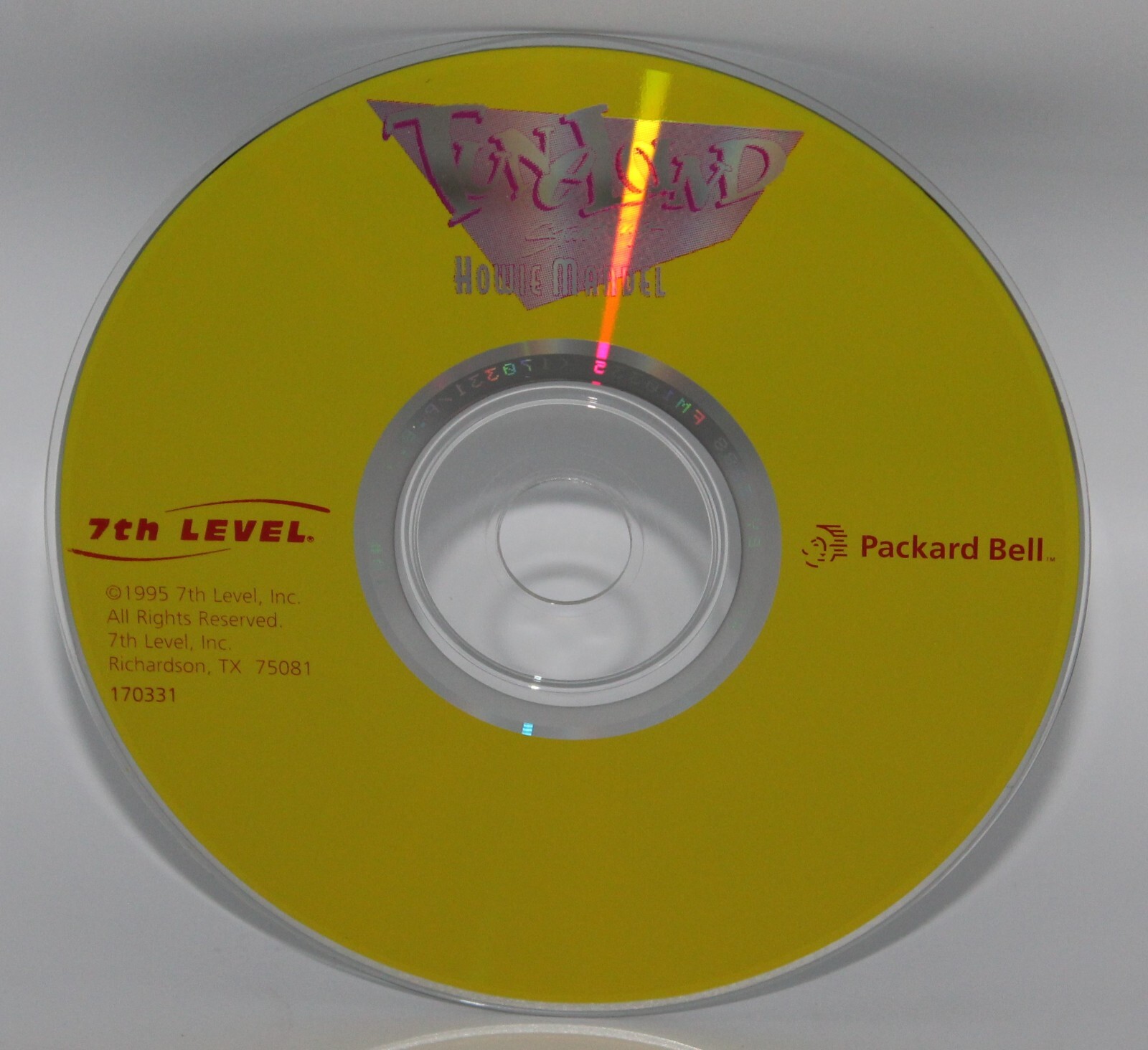 Tuneland Vintage Video Game CD Starring: Howie Mandel 7th Level Windows PC 1995
