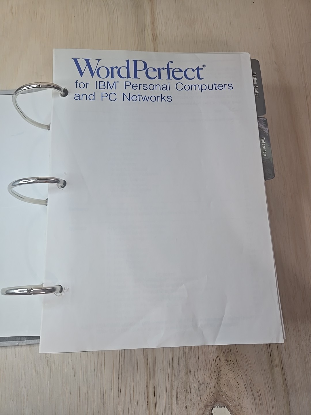 WordPerfect for DOS 5.1 Manual 3-Ring Binder 1990 Box Slip Case IBM PC