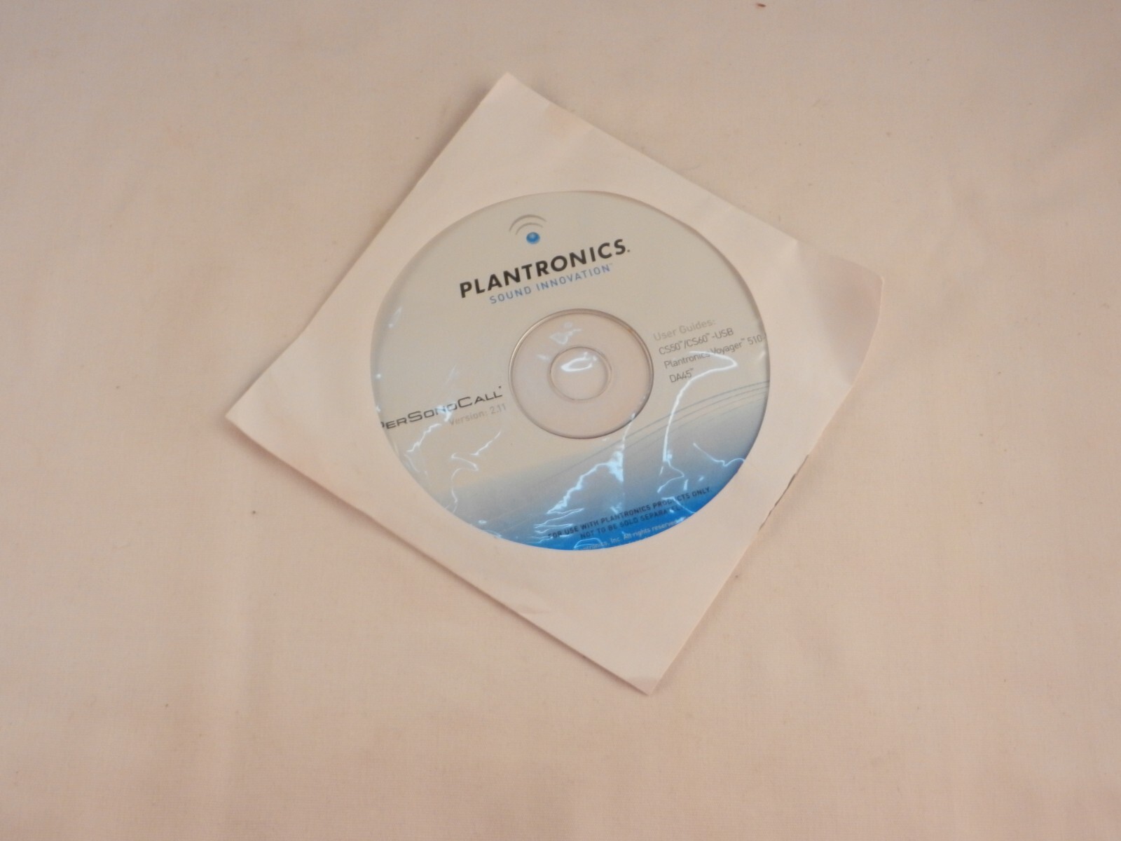 PLANTRONICS SOUND INNOVATION CD – PERSONOCALL