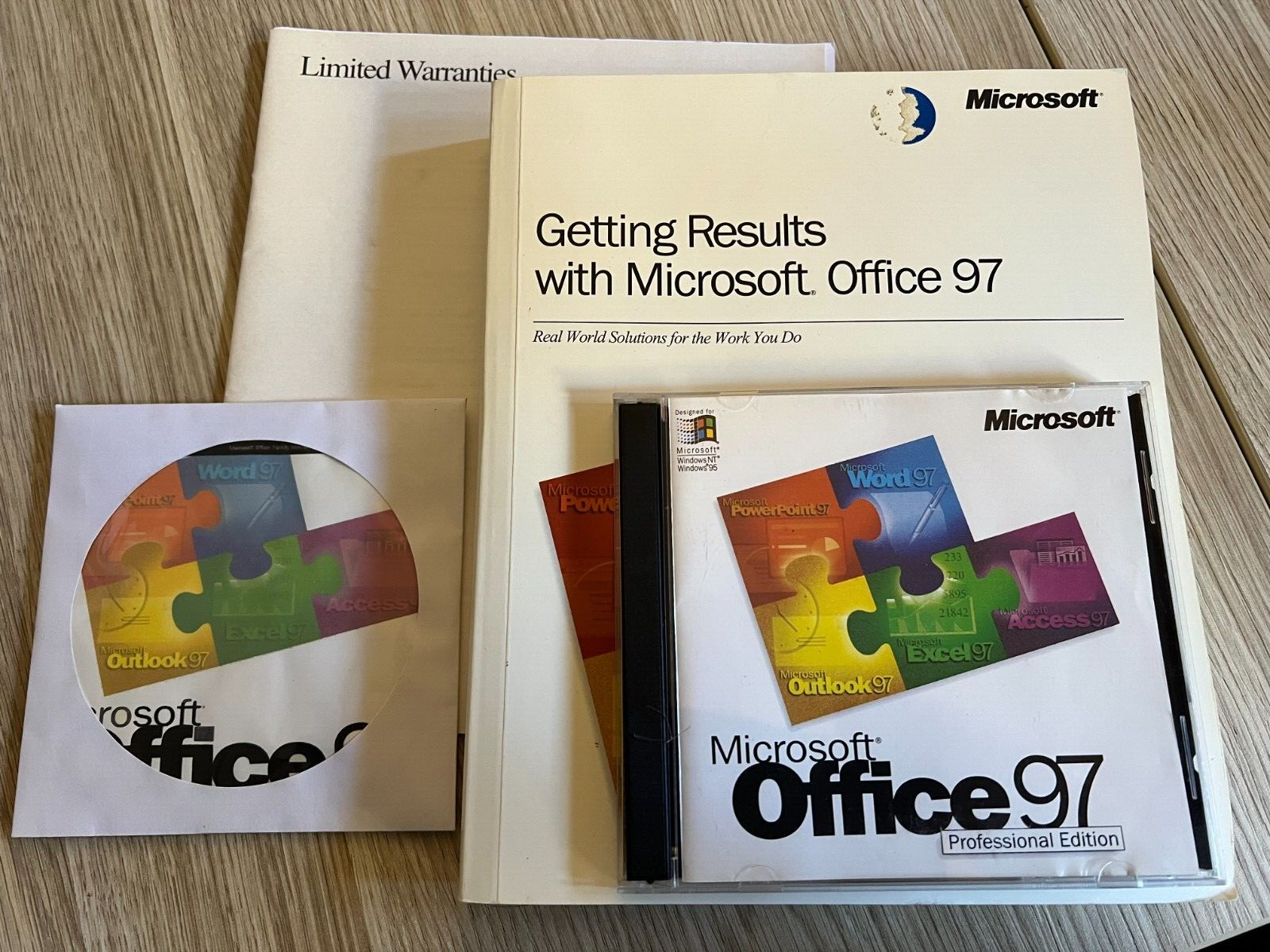 Microsoft Office 97 Professional – Retail Box Word Excel Outlook PowerPoint
