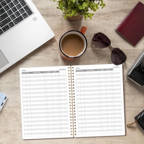 Check Register – A5 Checkbook Register for Personal Checkbook, Expense Black