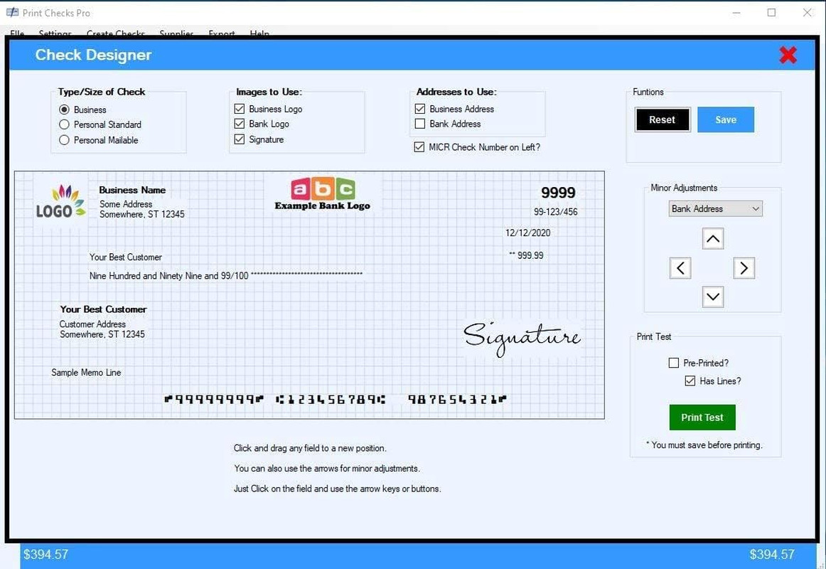 Pro – Check Printing Software for Windows 10/11
