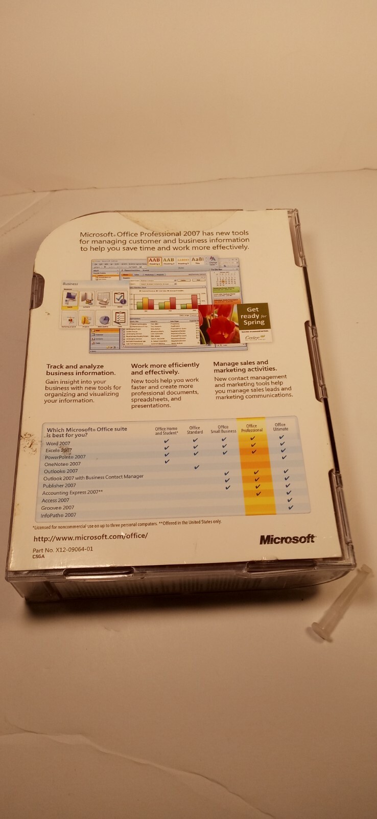 Microsoft Office Professional Suite 2007 Upgrade w/FREE Office Professional 2007
