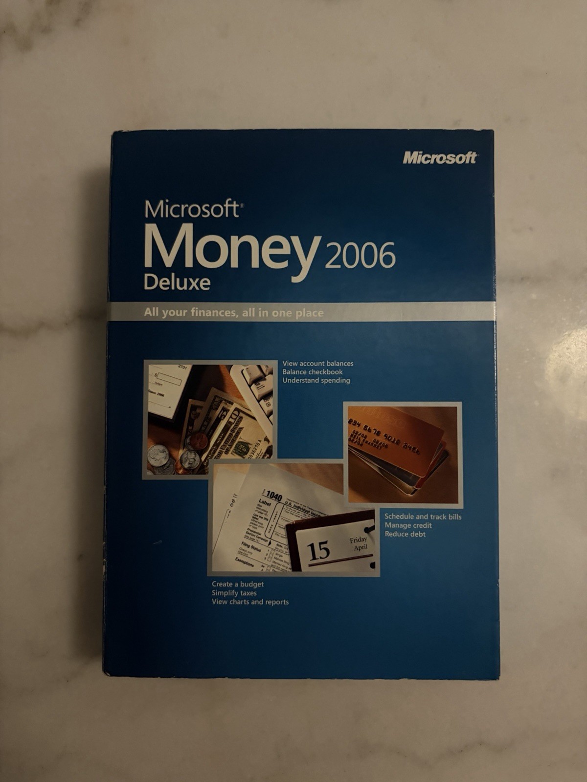 Microsoft Money 2006 Deluxe for Windows PC With Original Box