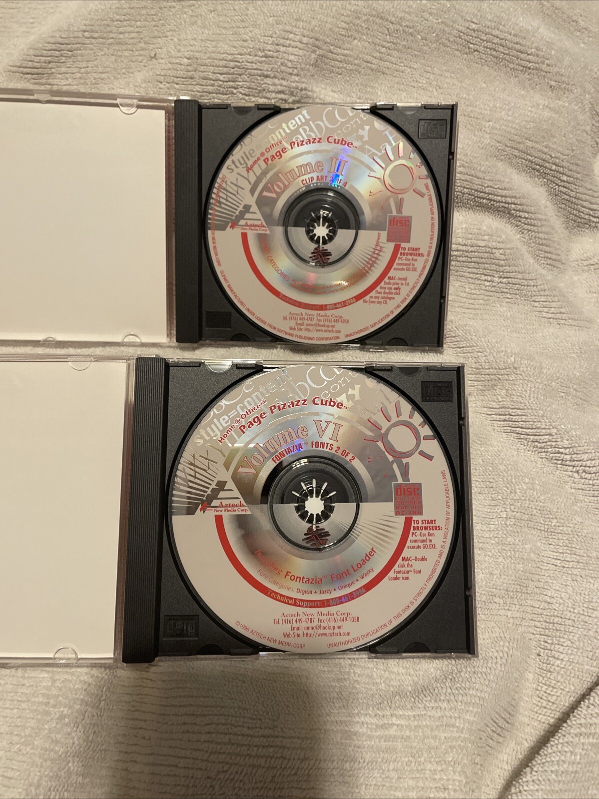 PAGE PIZAZZ CUBE VOLUMES 2 & 6- PC WINDOWS 95/3.1/MAC Fast Free Shipping