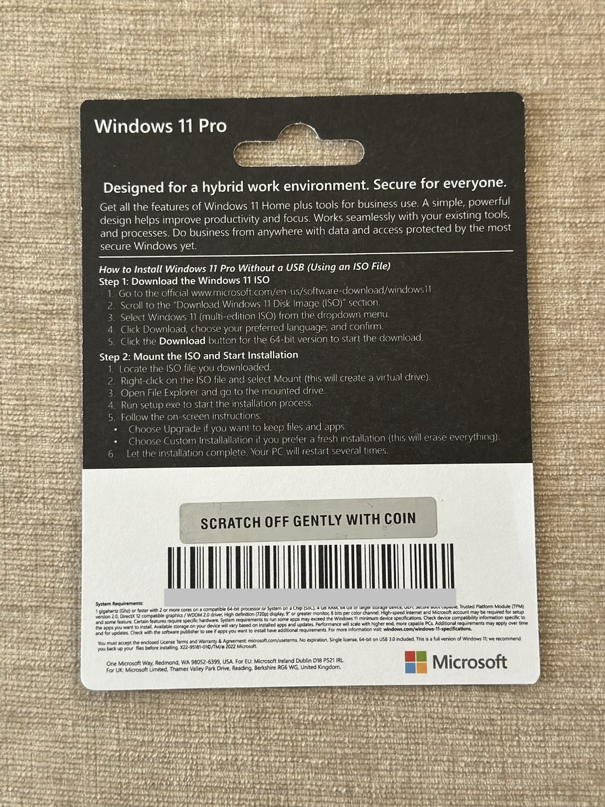 Microsoft Office Professional Plus 2021 DISC Version + Windows 11 Pro Card Combo