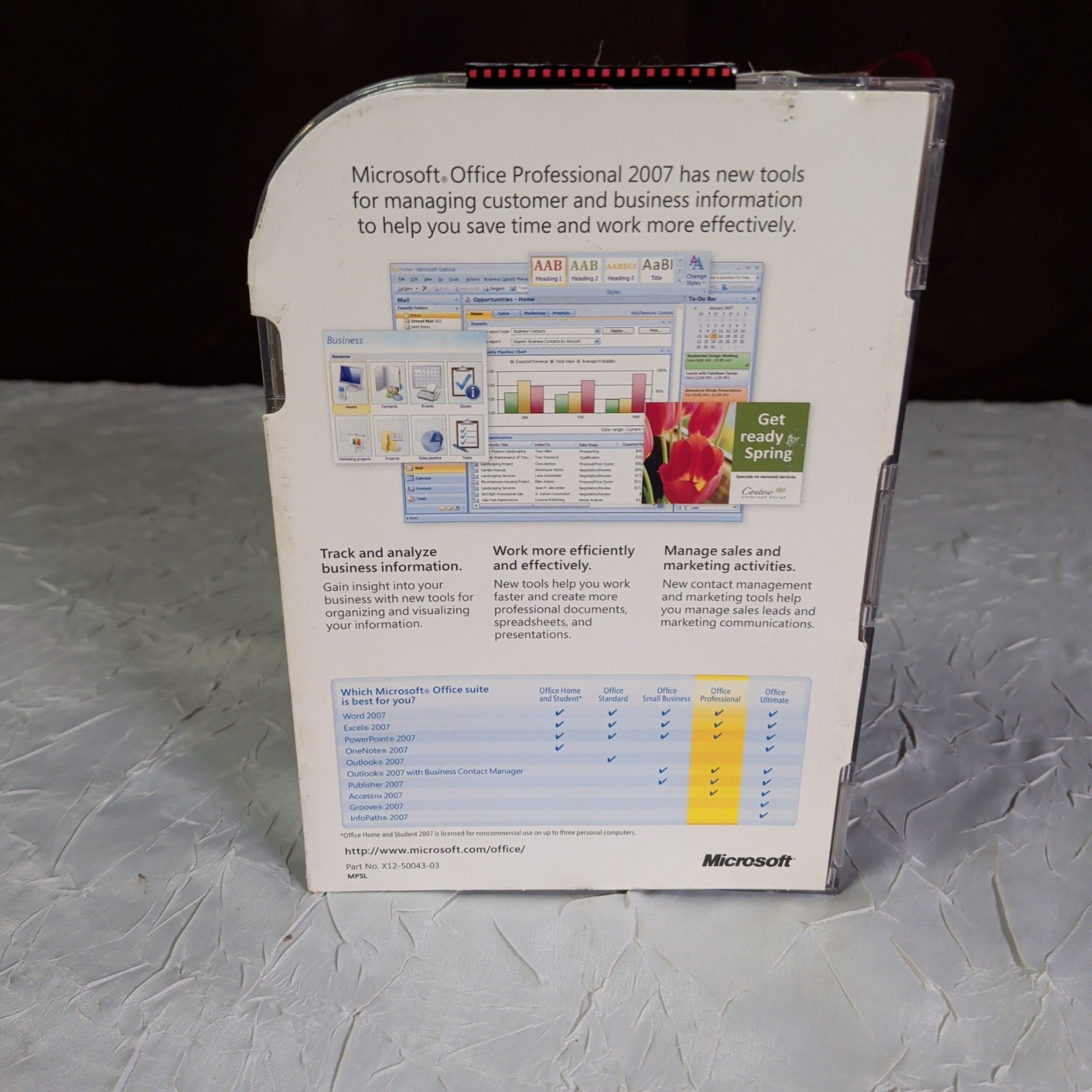 Microsoft Office 2007 Professional Full English Retail Version w/ Product Key