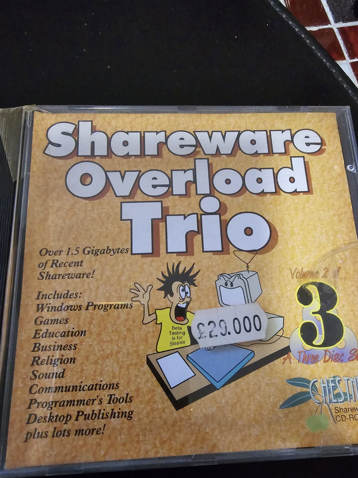 Shareware Overload Trio Software 1993 Cdrp 2 Discs Over 1.5 Gigabytes Shareware