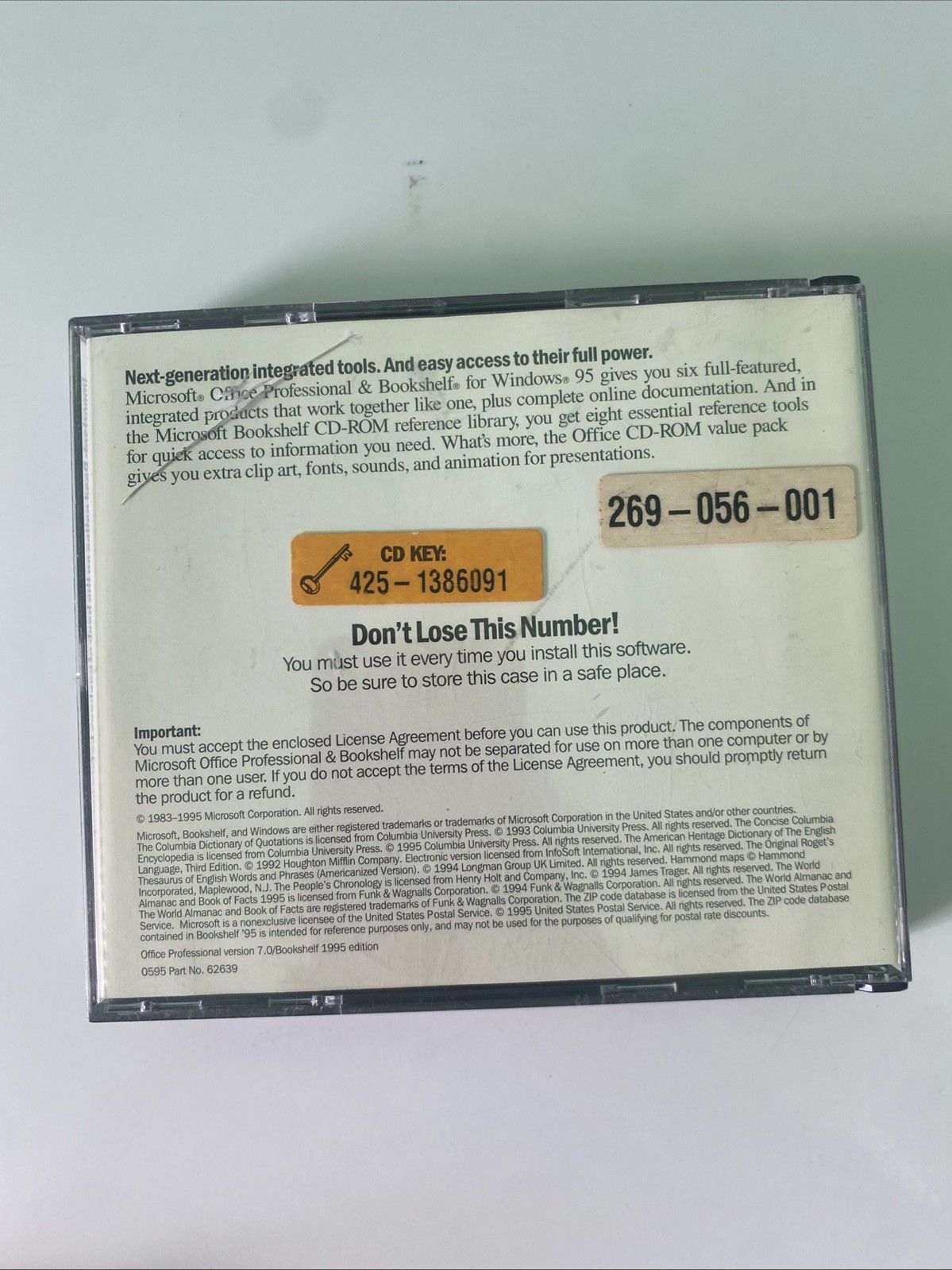 Microsoft Office Bookshelf Proffesional (PC, 1995)