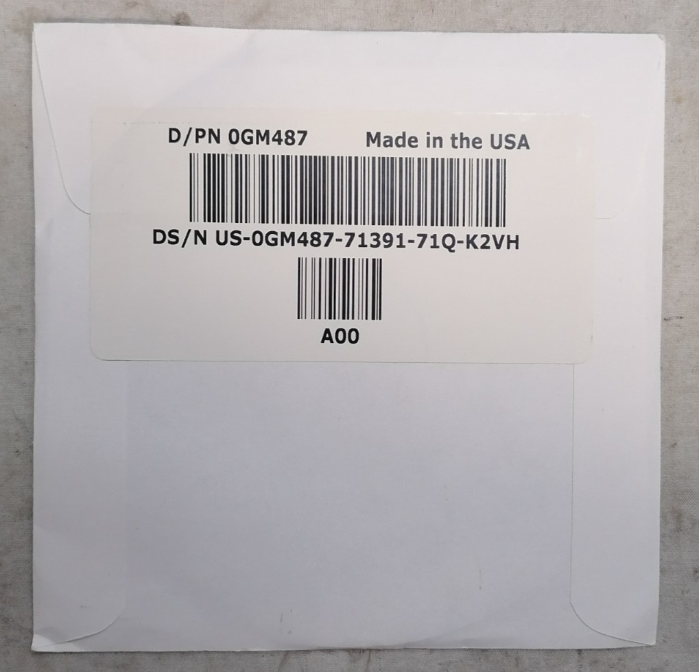 [SEALED] Dell Portable Computer Software Reinstallation DVD P/N:0GM487