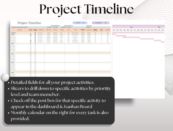 Project Management Tools Spreadsheet