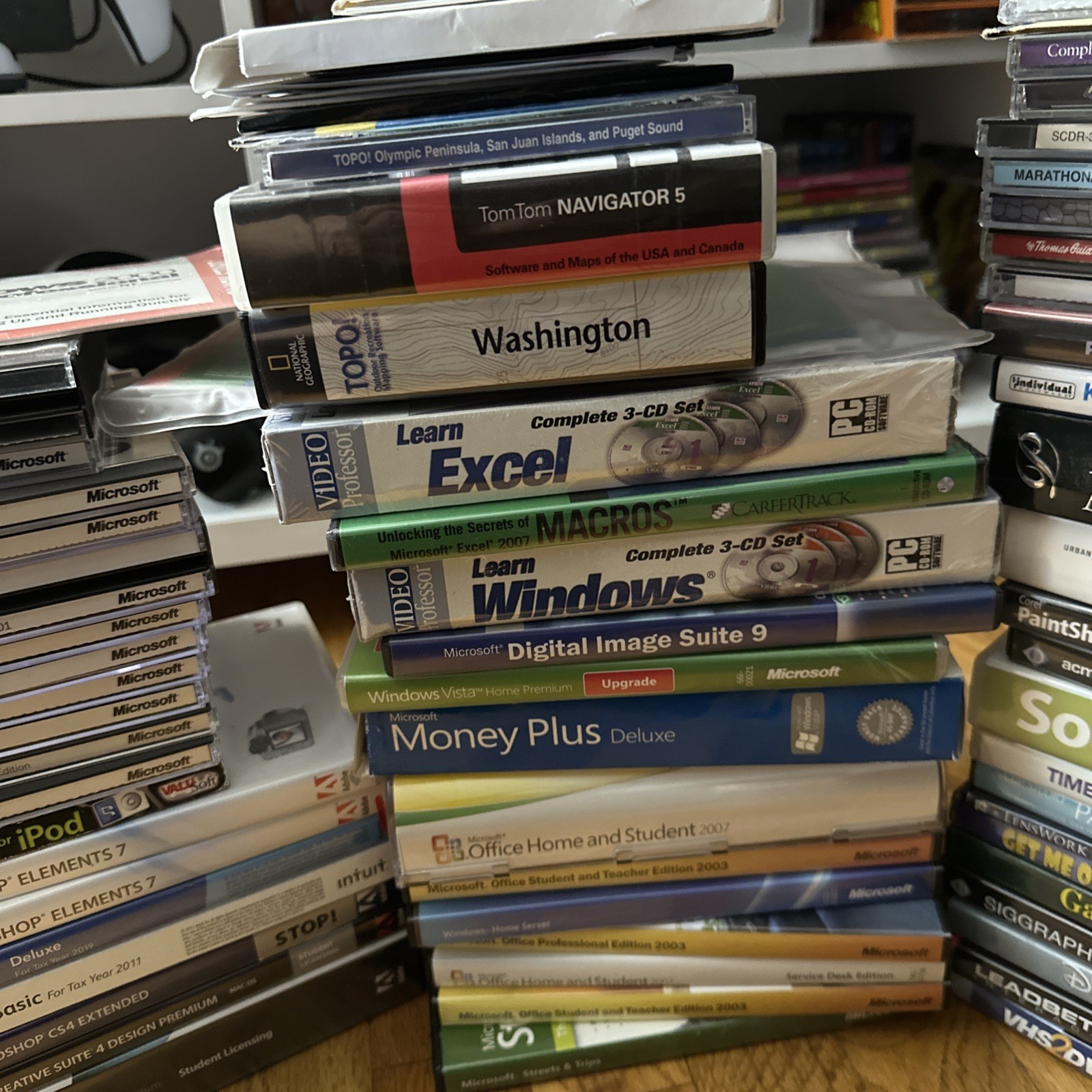 Lot Of 60+ Computer PC Software Windows Adobe Mac Paint Studio TurboTax Office