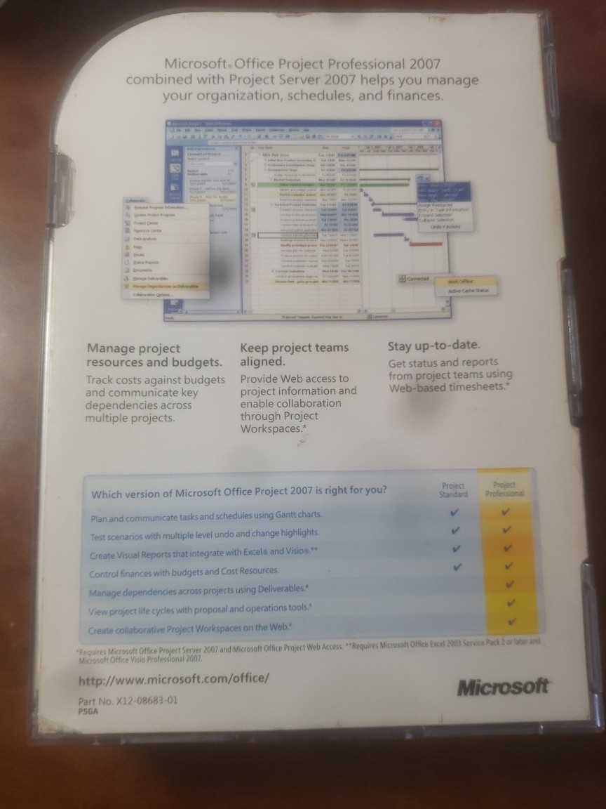 Microsoft Office Project Professional 2007 Academic Full Version
