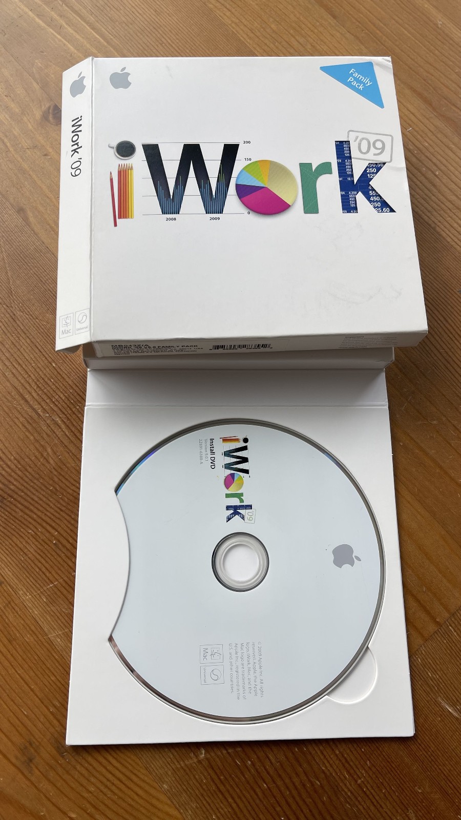Apple iWork ’09 Full Version CD for Mac MB942Z/A Used 🍎🖥️