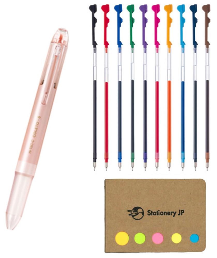Stationery Jp Pilot Hi-Tec-C Coleto 5 Color Multi Pen Body Component Pink Pearl