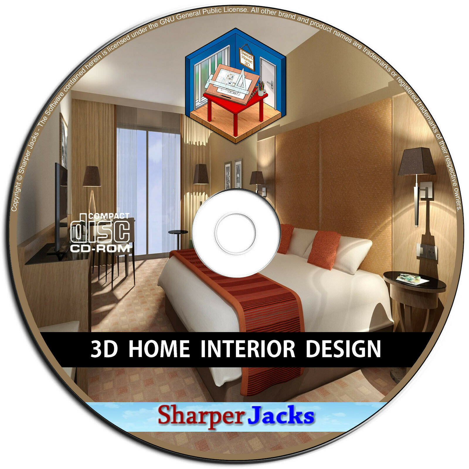 NEW & Fast Ship! Sweet Home 3D Interior Design Decorator Modeling Mac Disc