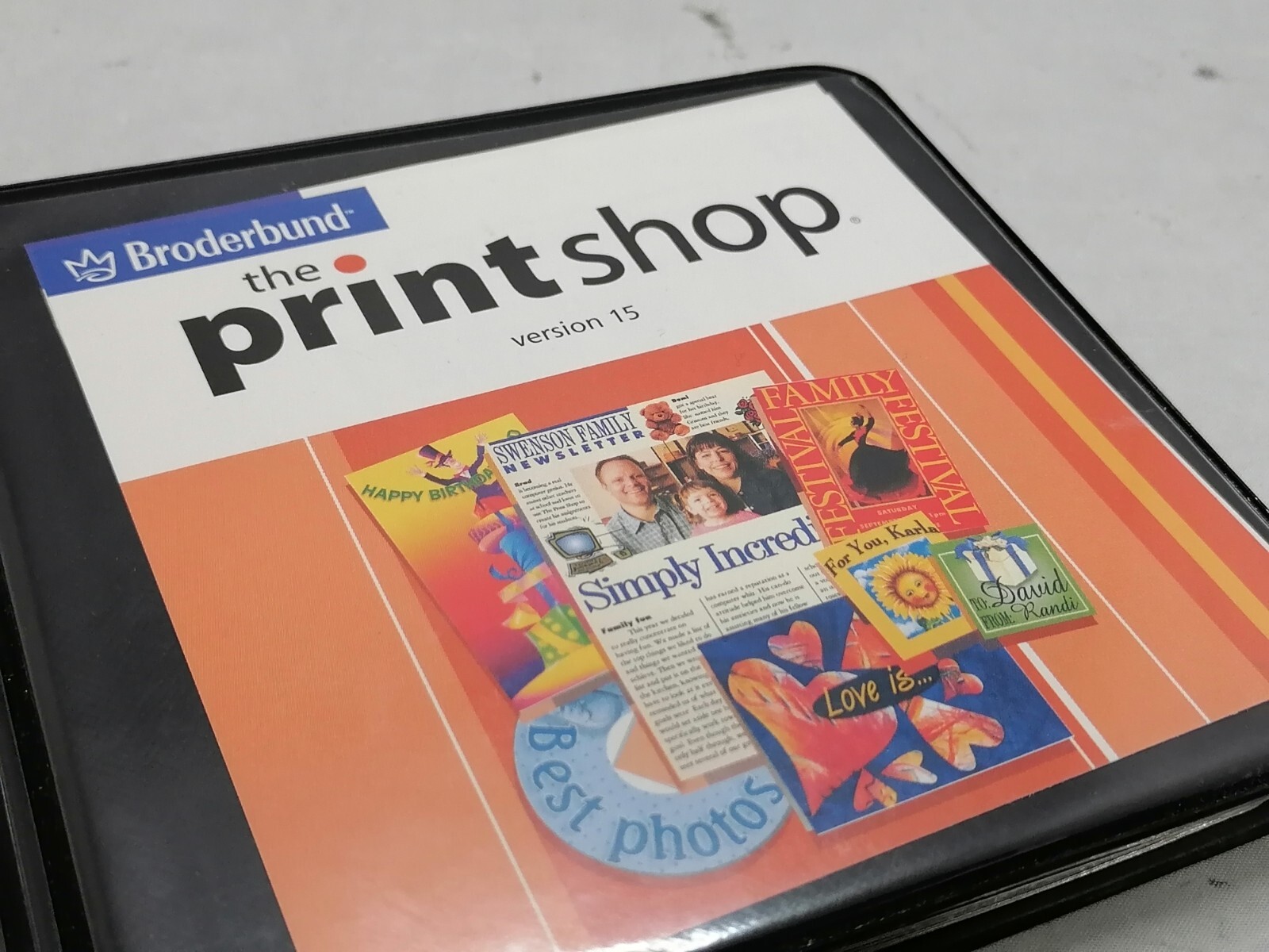Vintage 2001 Broderbund The Printshop Version 12 Disk Set P/N:385016-FI