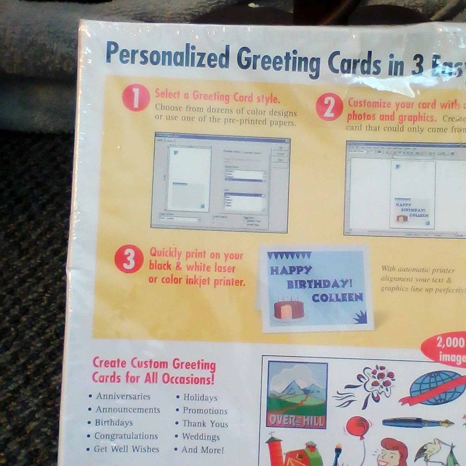 Vtg Computer Software Windows 95 Pro Venture Greeting Cards CD-ROM