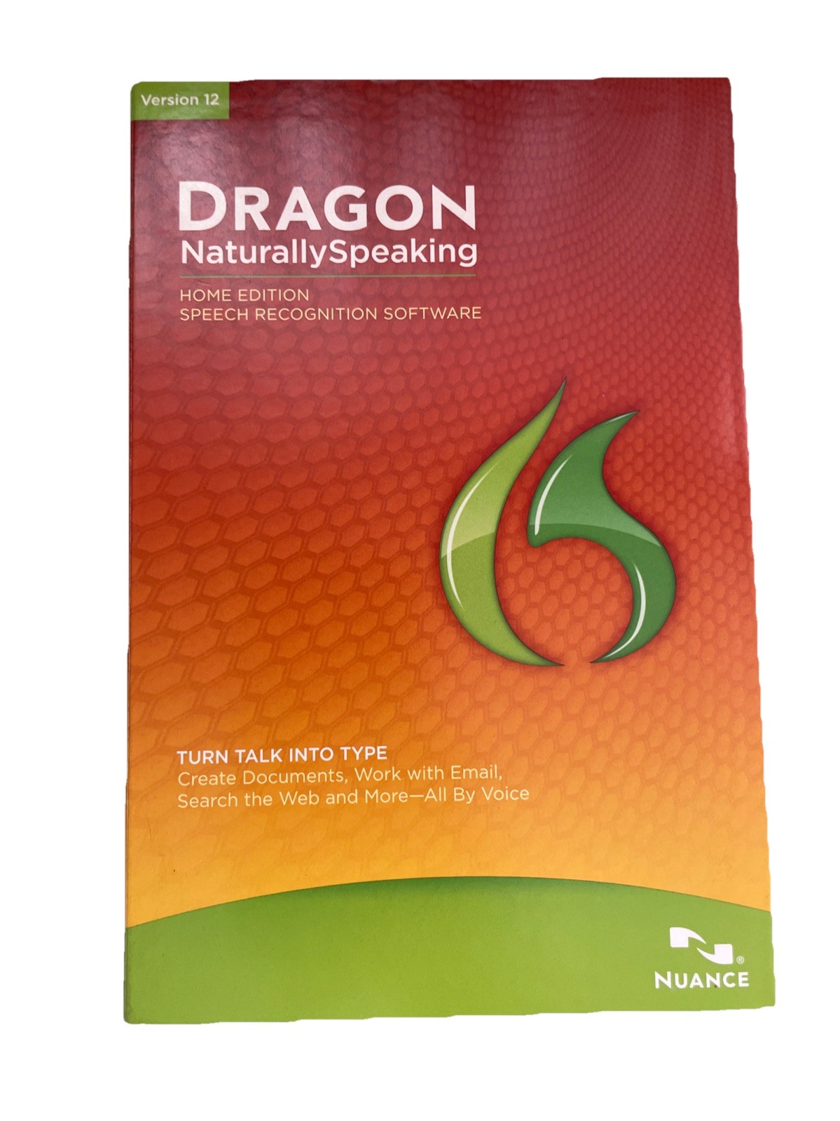 Dragon Naturally Speaking Version 12 Speech Recognition Software Home Edition
