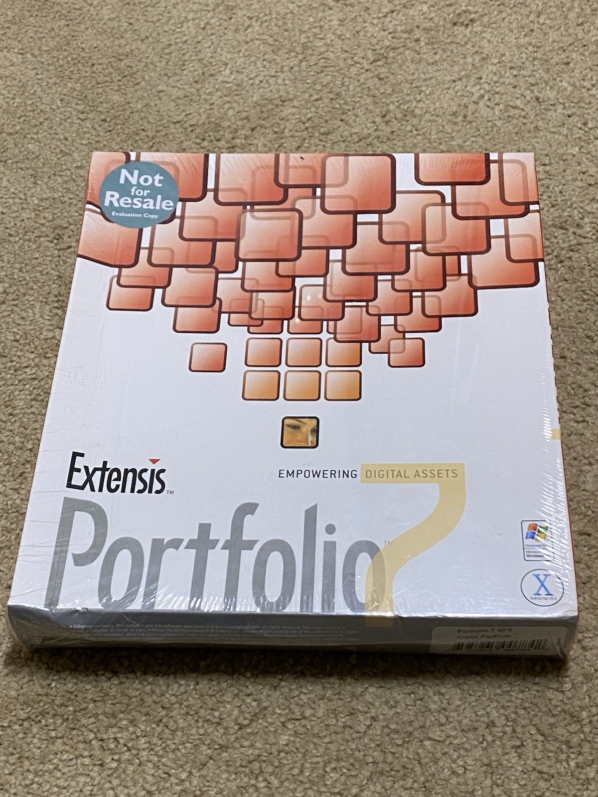 Extensis Portfolio 7 PC Windows Mac Not For Resale Evaluation Copy SEALED ’04