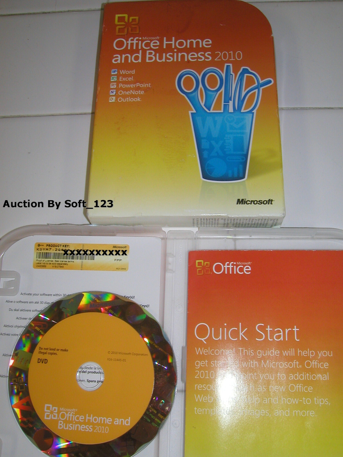 Microsoft Office 2010 Home & Business For 2 PCs Outlook/Excel/Word/PowerPoint