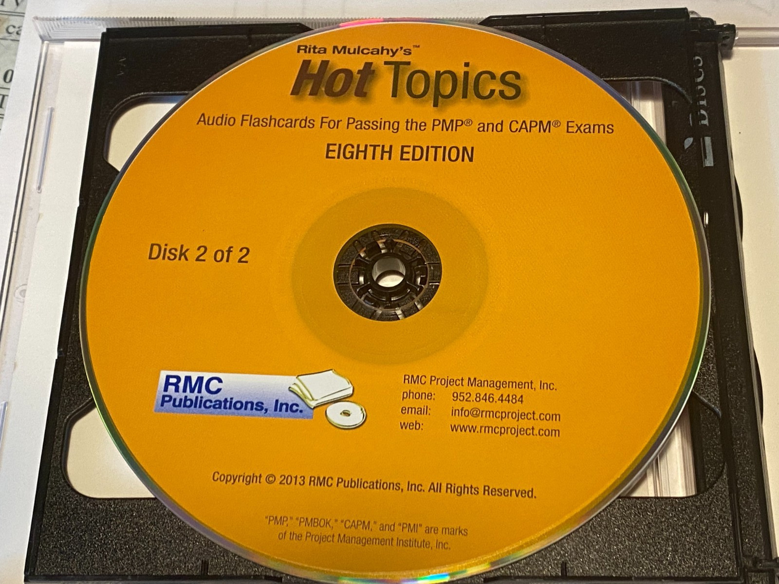 PMP Exam Simulation Software Exam: v8 and Audio Flash Cards by Rita Mulcahy CDs