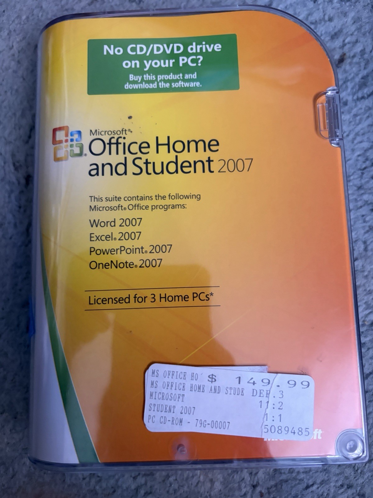 Microsoft Office 2007 Home and Student + Mới Note + Mới Home Business 2013