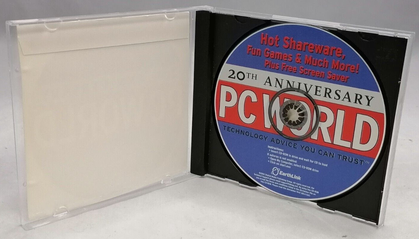 Vintage 2002 20th Anniversary PC World Disc