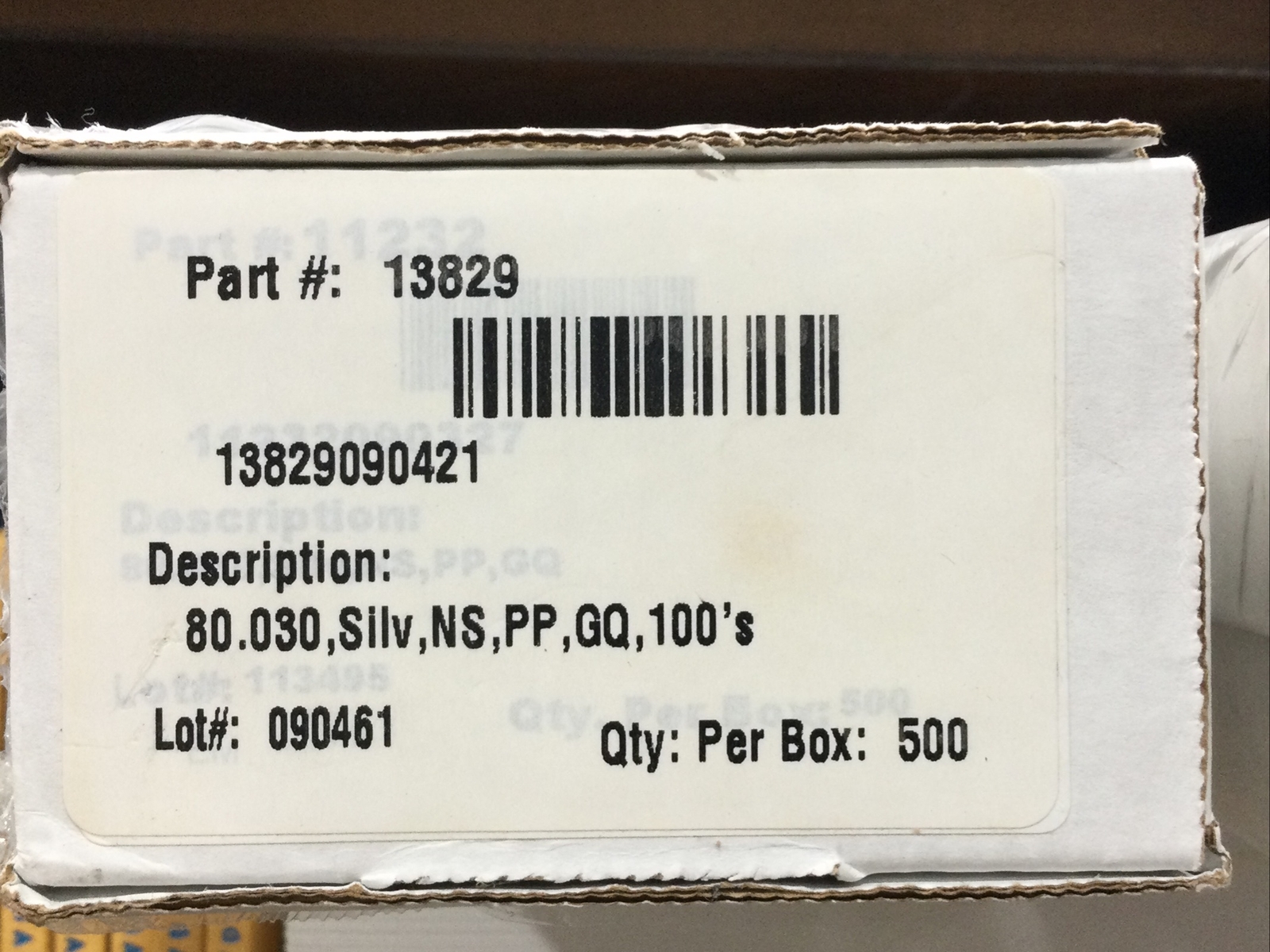 1 Box 500 ct mixed Blank Silver 0.03 mil and blank white 0.013 mil