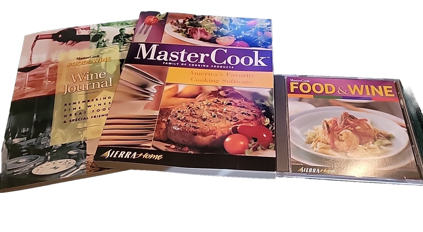 Mastercook Food And Wine PC Software See PICTURES!