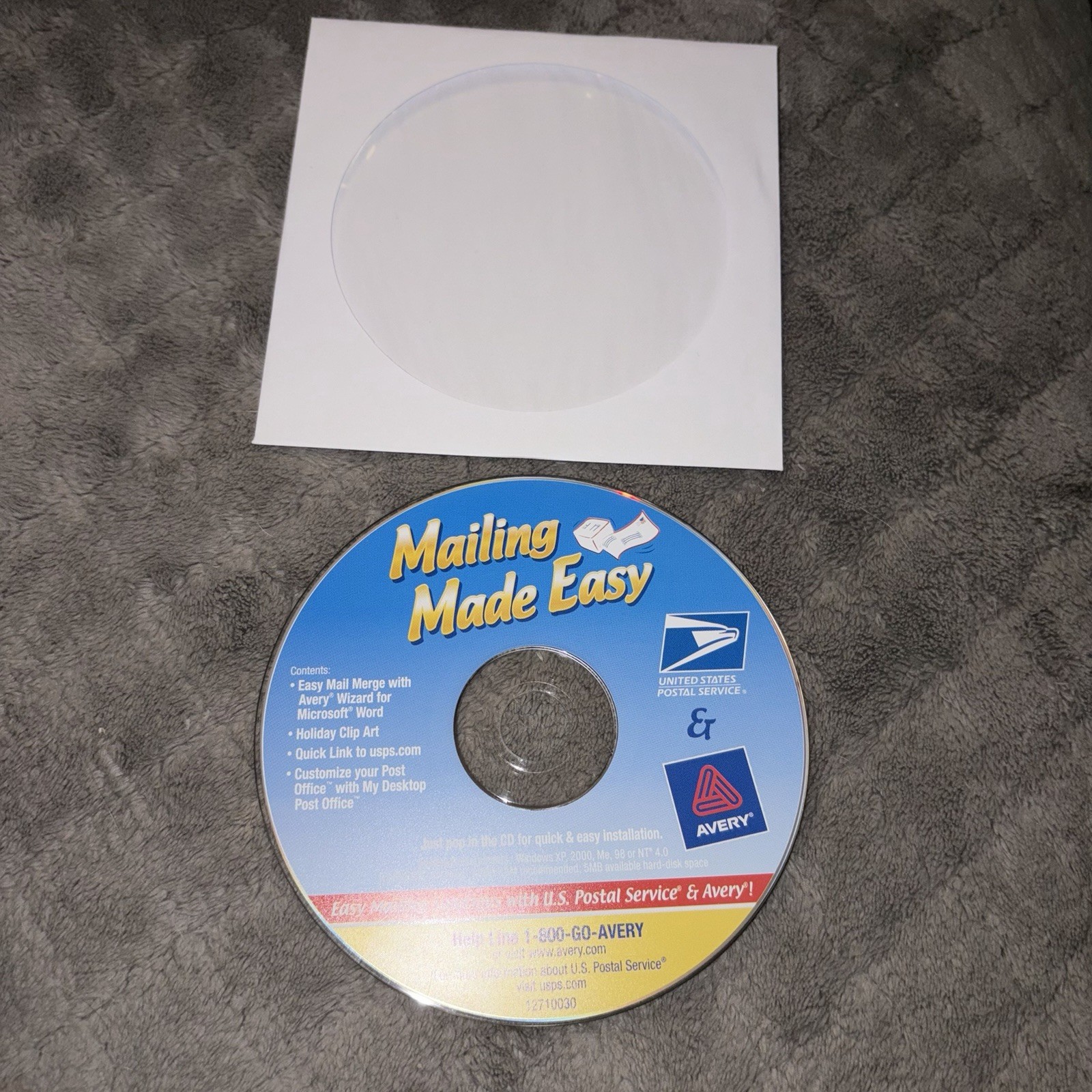 Mailing Made Easy Mail CD Promotional United States Post Office Avery Services