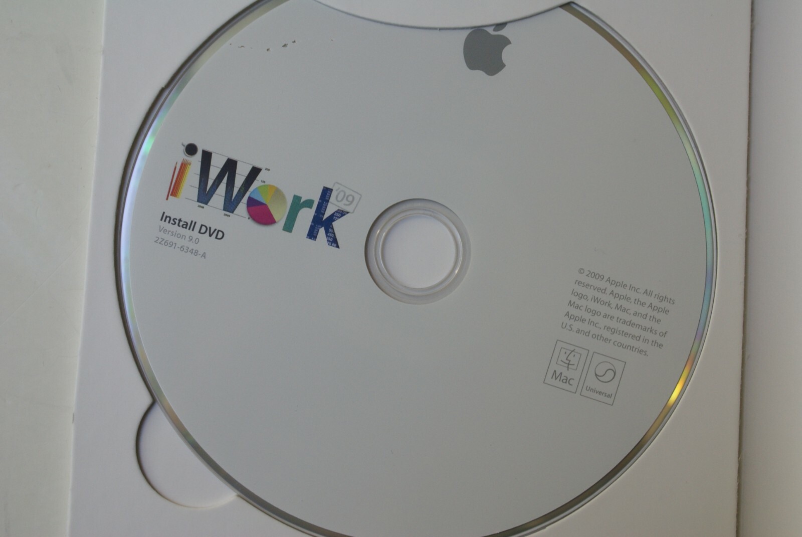 Apple iWork ’09 Retail V9.0 MB942D/A Install DVD Full Retail Version for Mac