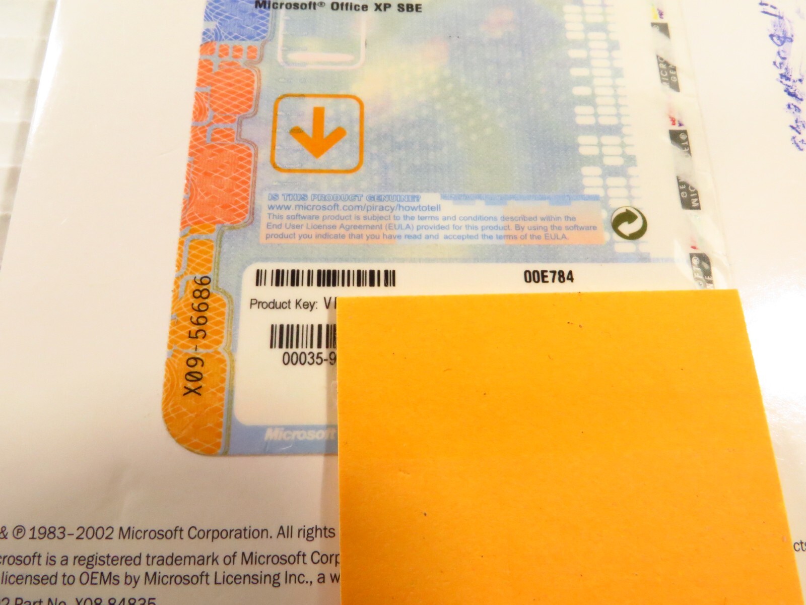 Genuine Microsoft Office XP Small Business Edition SBE w/ Product Key from Dell
