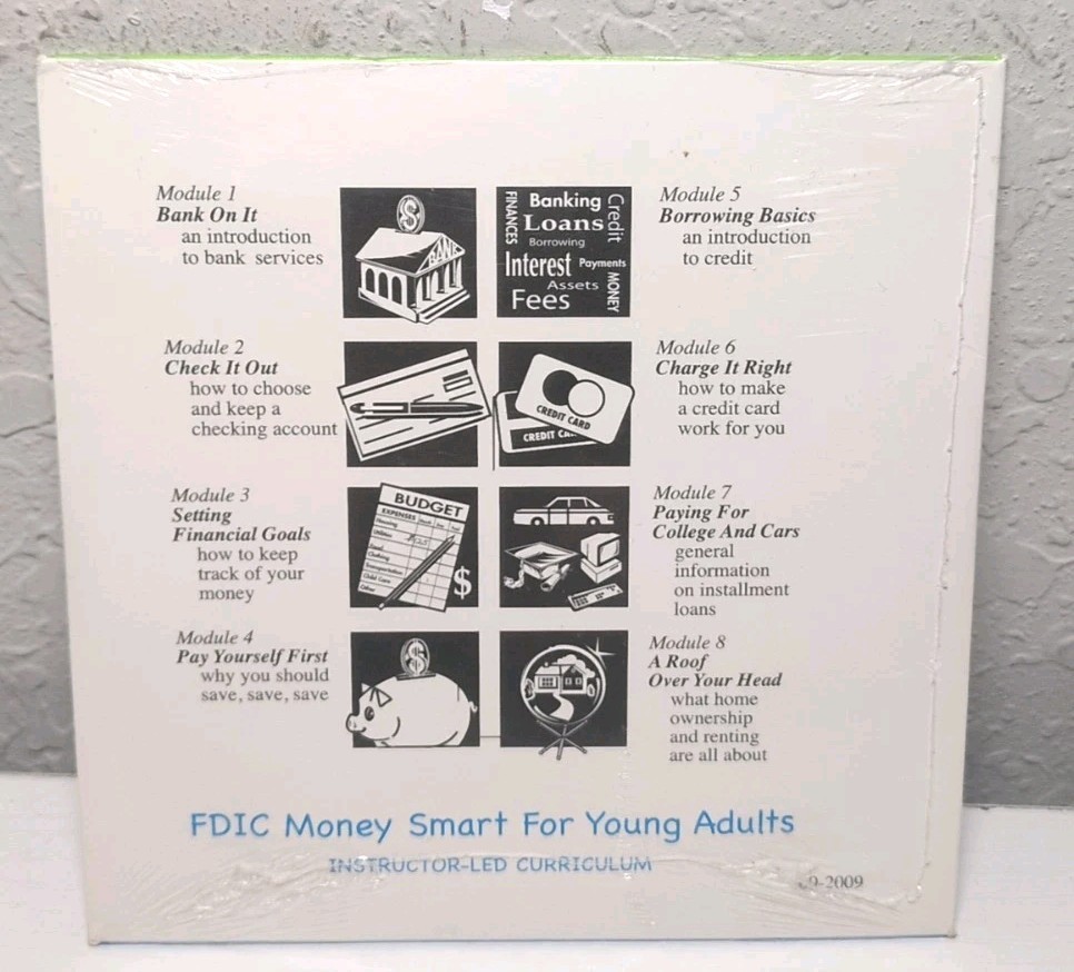 FDIC Money Smart For Young Adults Financial Education Program CD New B68