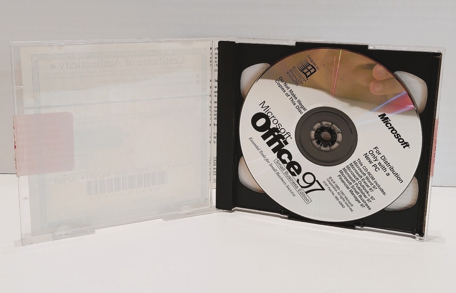 MICROSOFT OFFICE 97 SMALL BUSINESS EDITION WORD EXCEL OUTLOOK PUBLISHER SM BUS