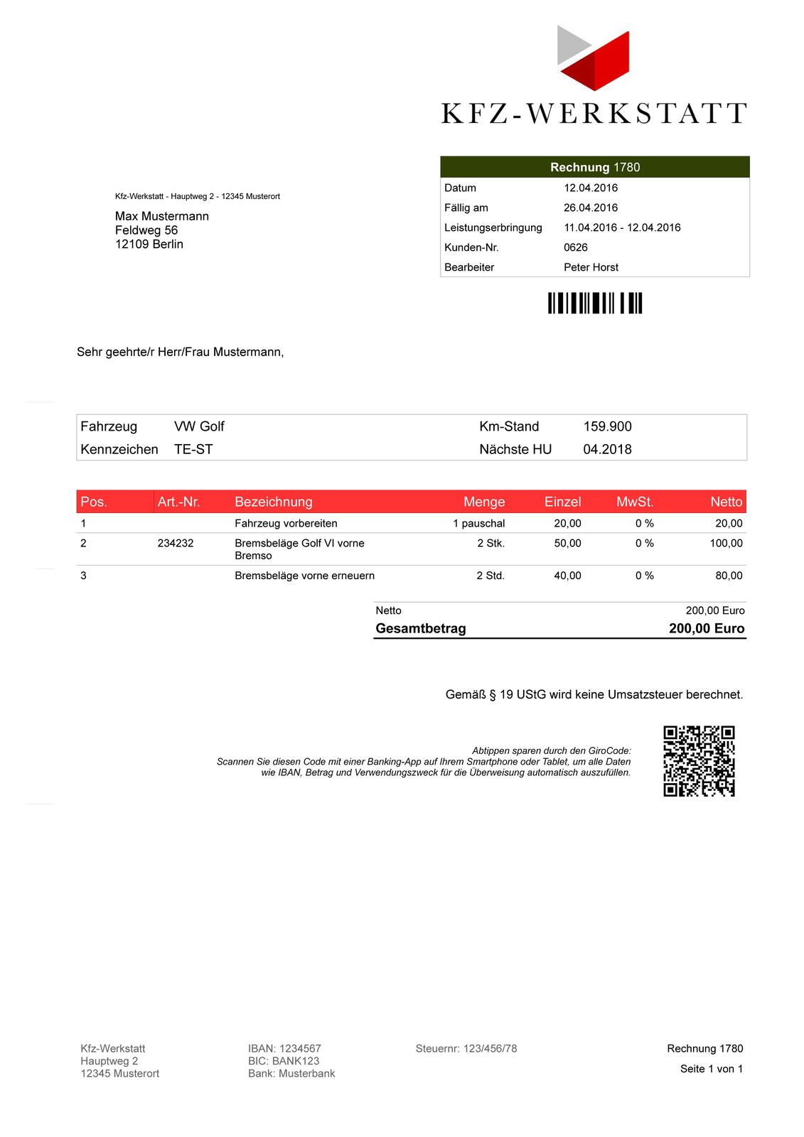 Werstatt Software, Car, Truck, Krad, Scooter, Bikes, Open Types, No Follow-up Costs