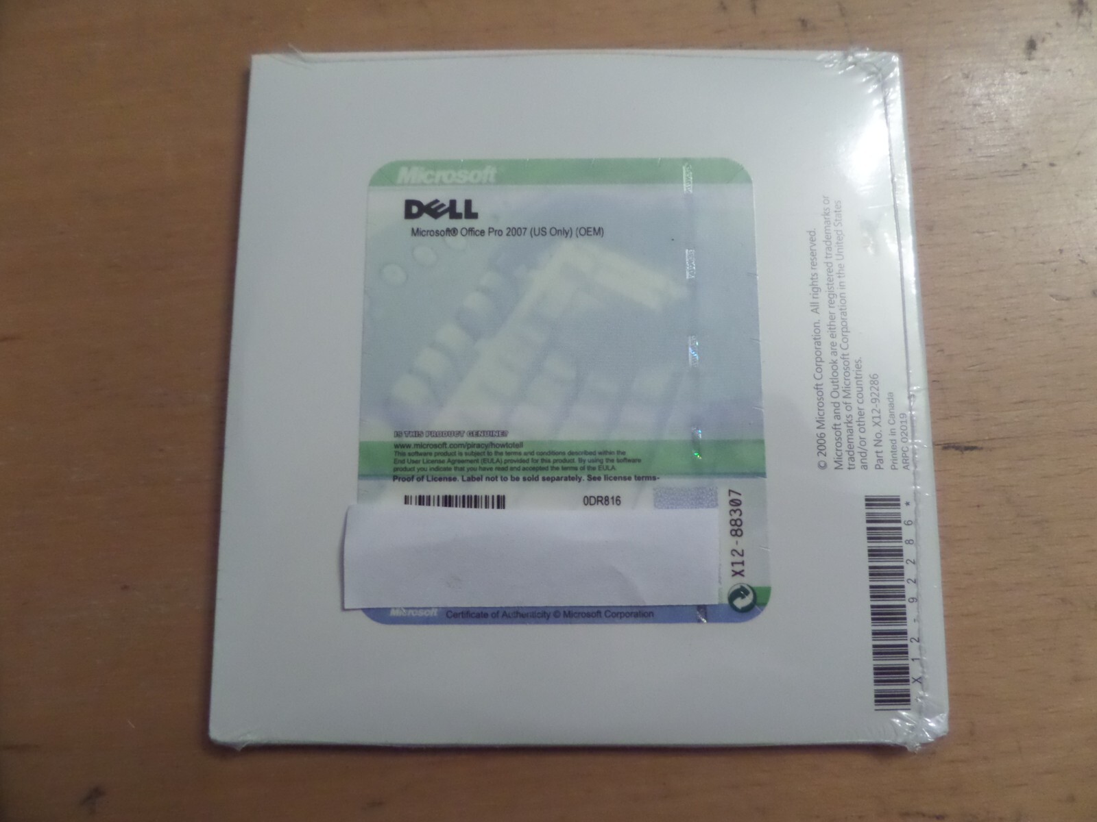 Microsoft Office 2007 Professional Edition + Office Outlook BRAND NEW SEALED