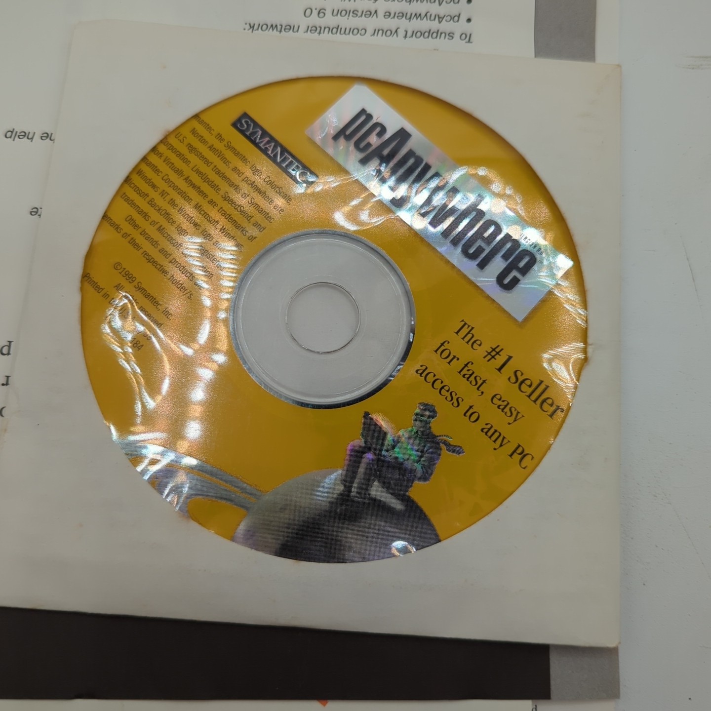 SYMANTEC PC Anywhere Version 9.0 Software w/ CD-ROM and Cables NEVER USED – CS10