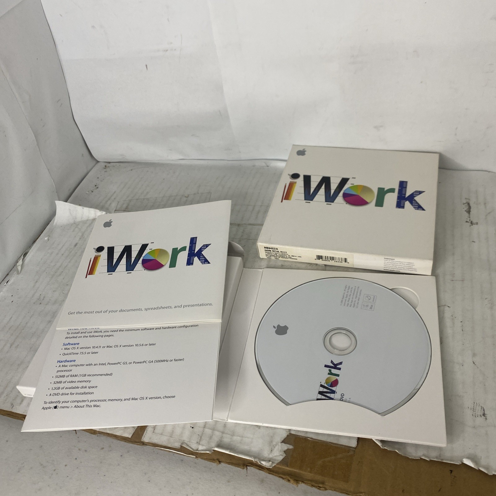 Apple iWork ’09 Retail V9.0.3 Full Version for Mac MB942Z/A