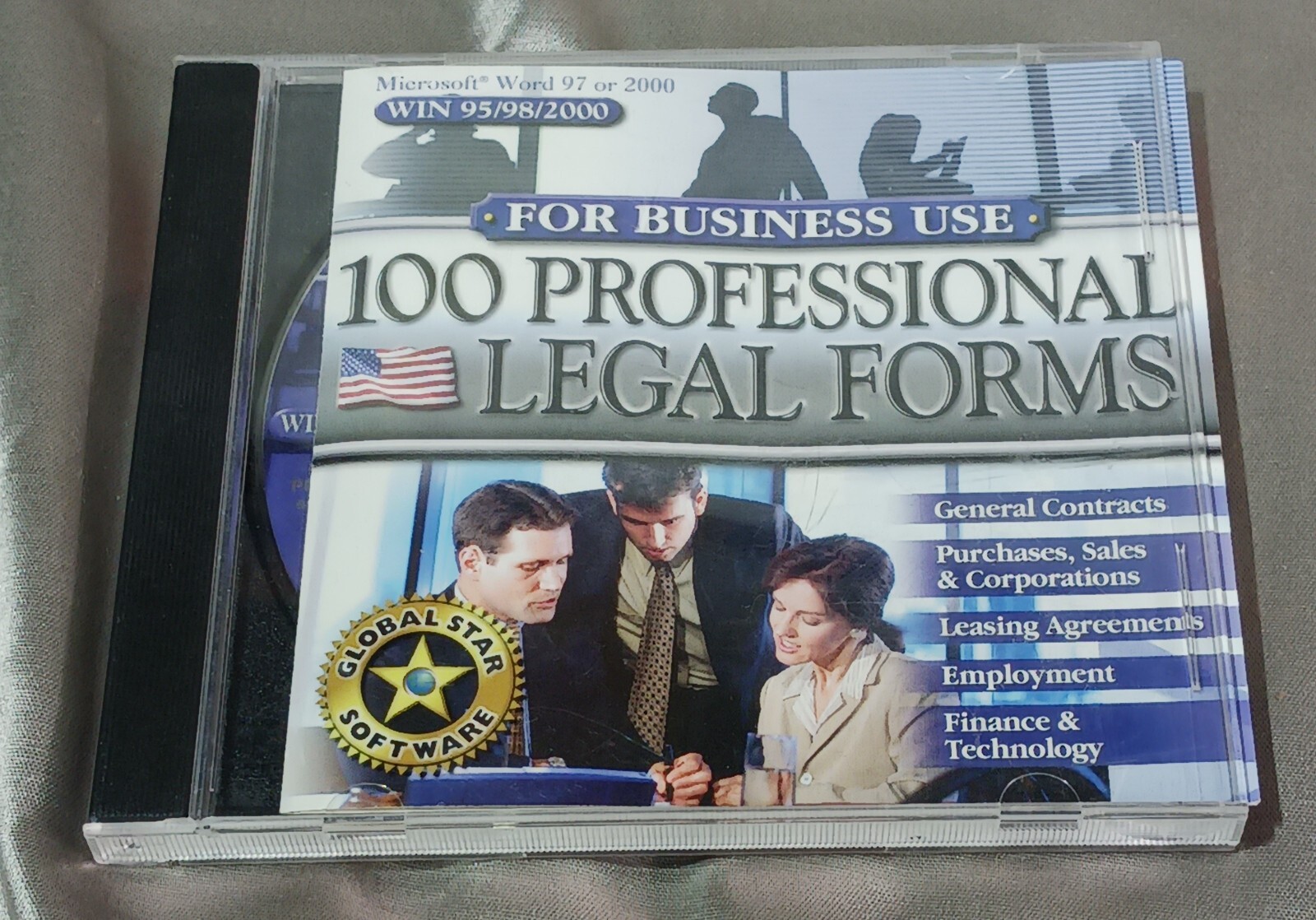 100 Professional Legal Forms For Business Use PC CD Pre-Owned 2001