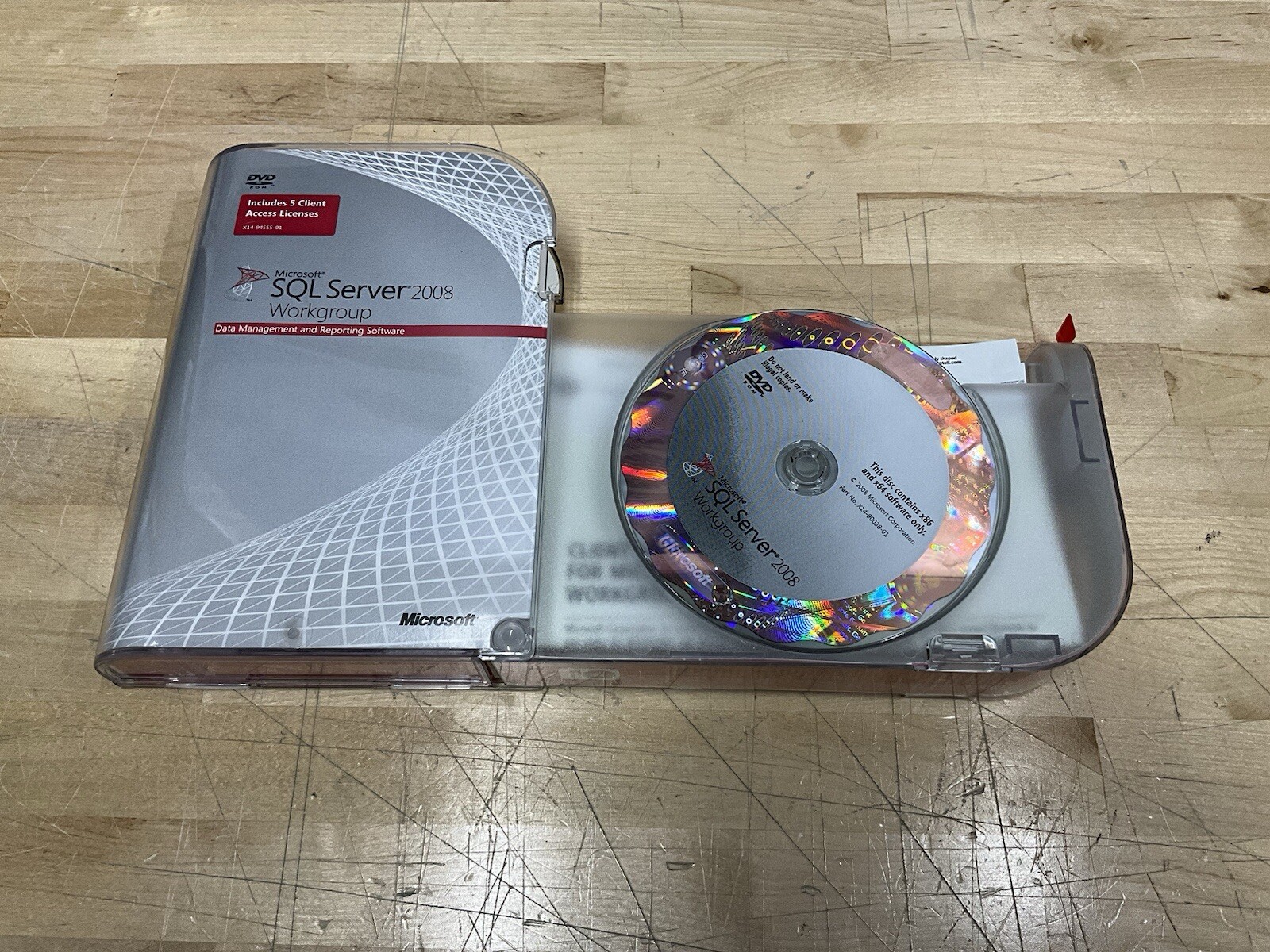 Microsoft SQL Server 2008 Workgroup Data Management & Reporting Software 5 CAL