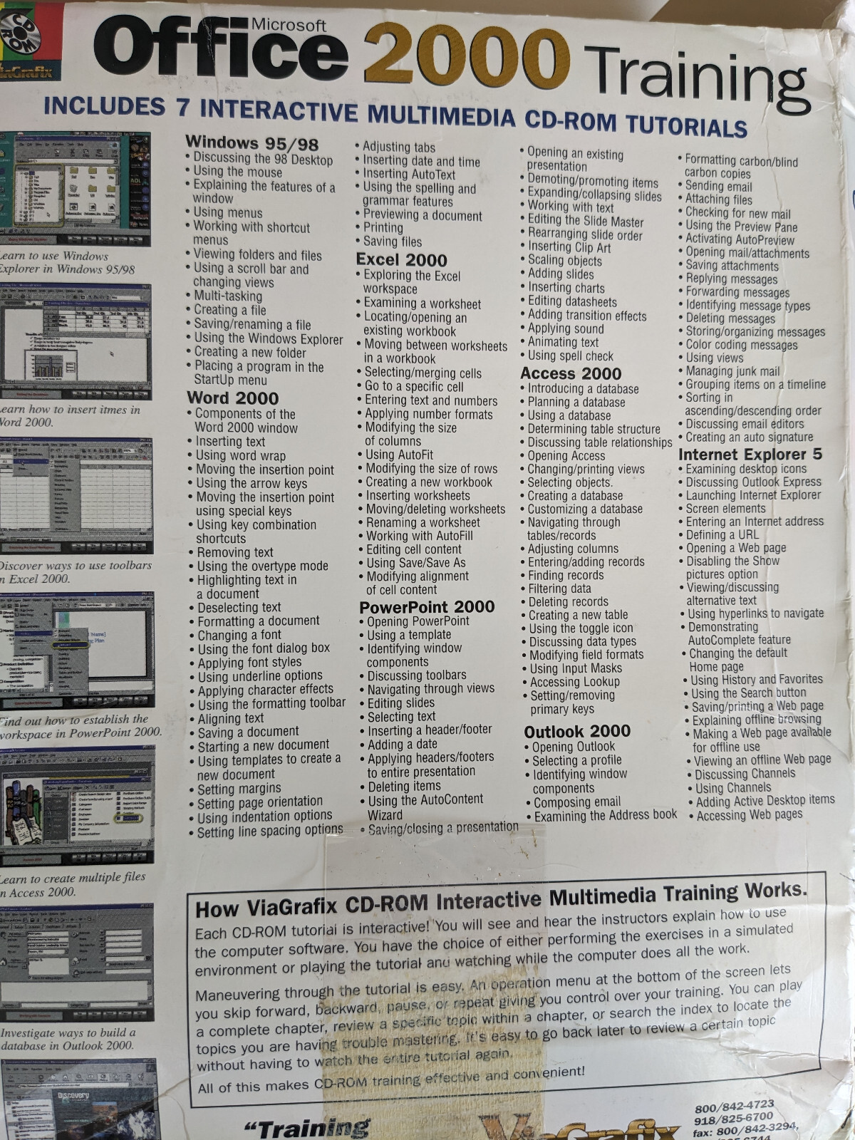 Microsoft Viagrafix Office 2000 Learning CD,s