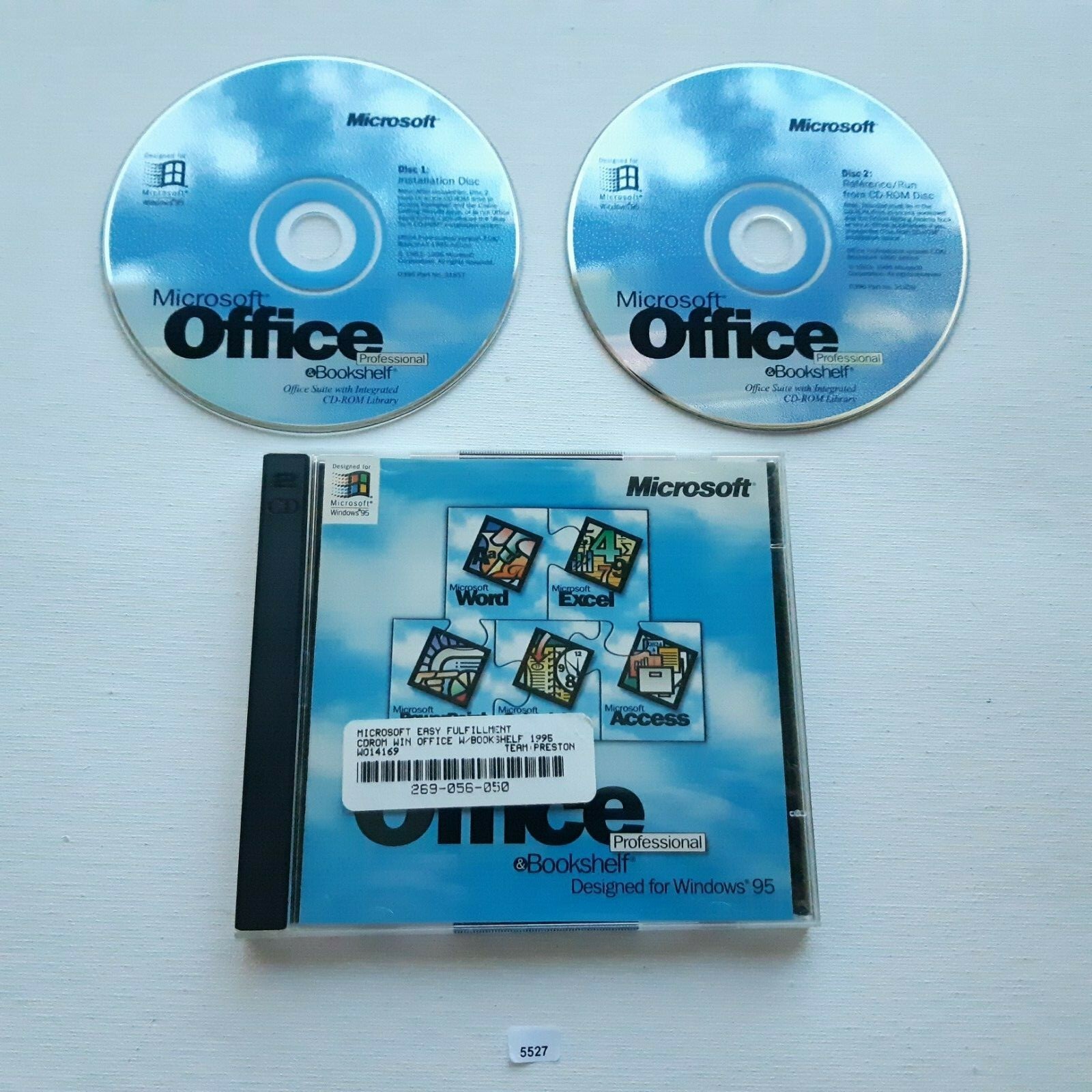 Microsoft Office Professional & Bookshelf – for Windows 95 – w/key