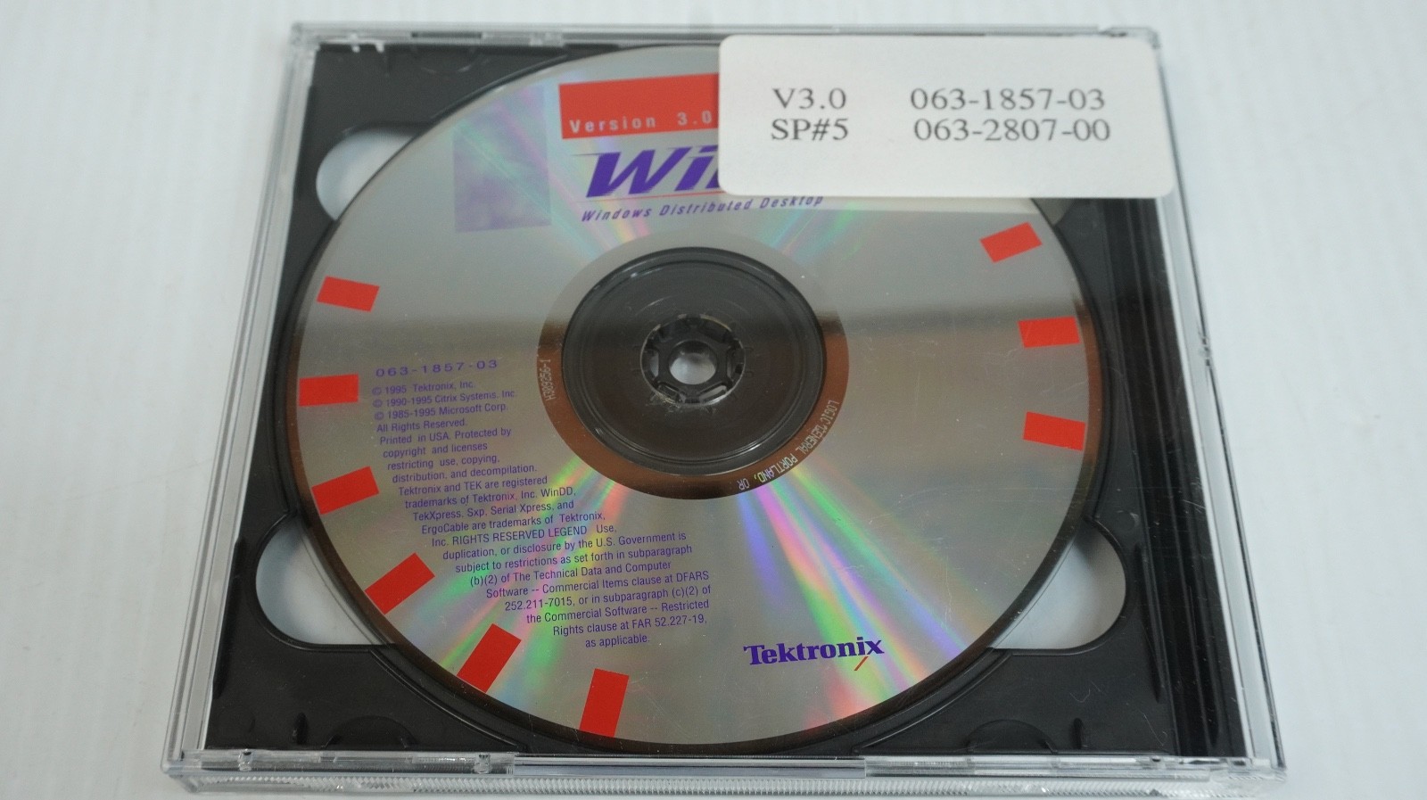 Tektronix WinDD Windows Distributed Desktop – CD-ROM & Floppy Disk – Windows NT