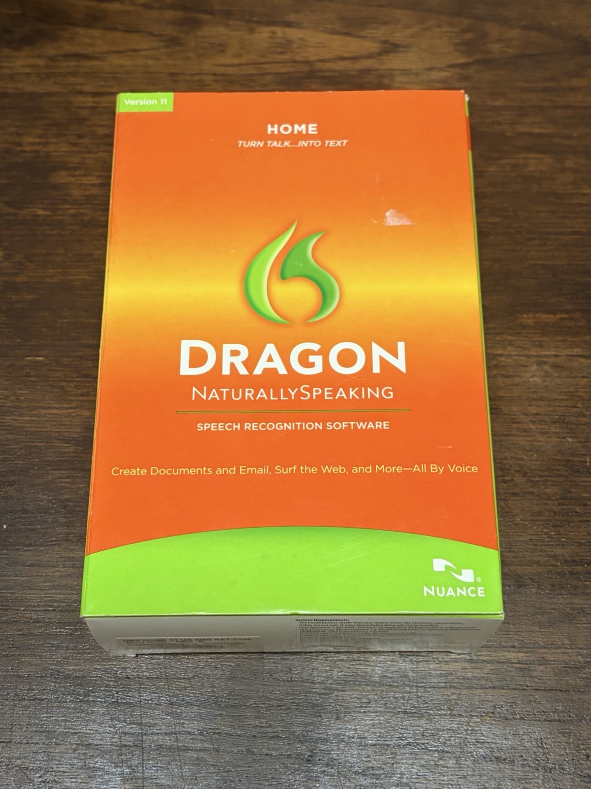 Dragon: Naturally Speaking – Home Version 11.5 w/ Head Set