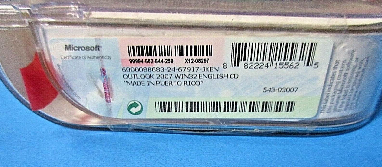 Microsoft Office Outlook 2007 Full Version Software with Product Key