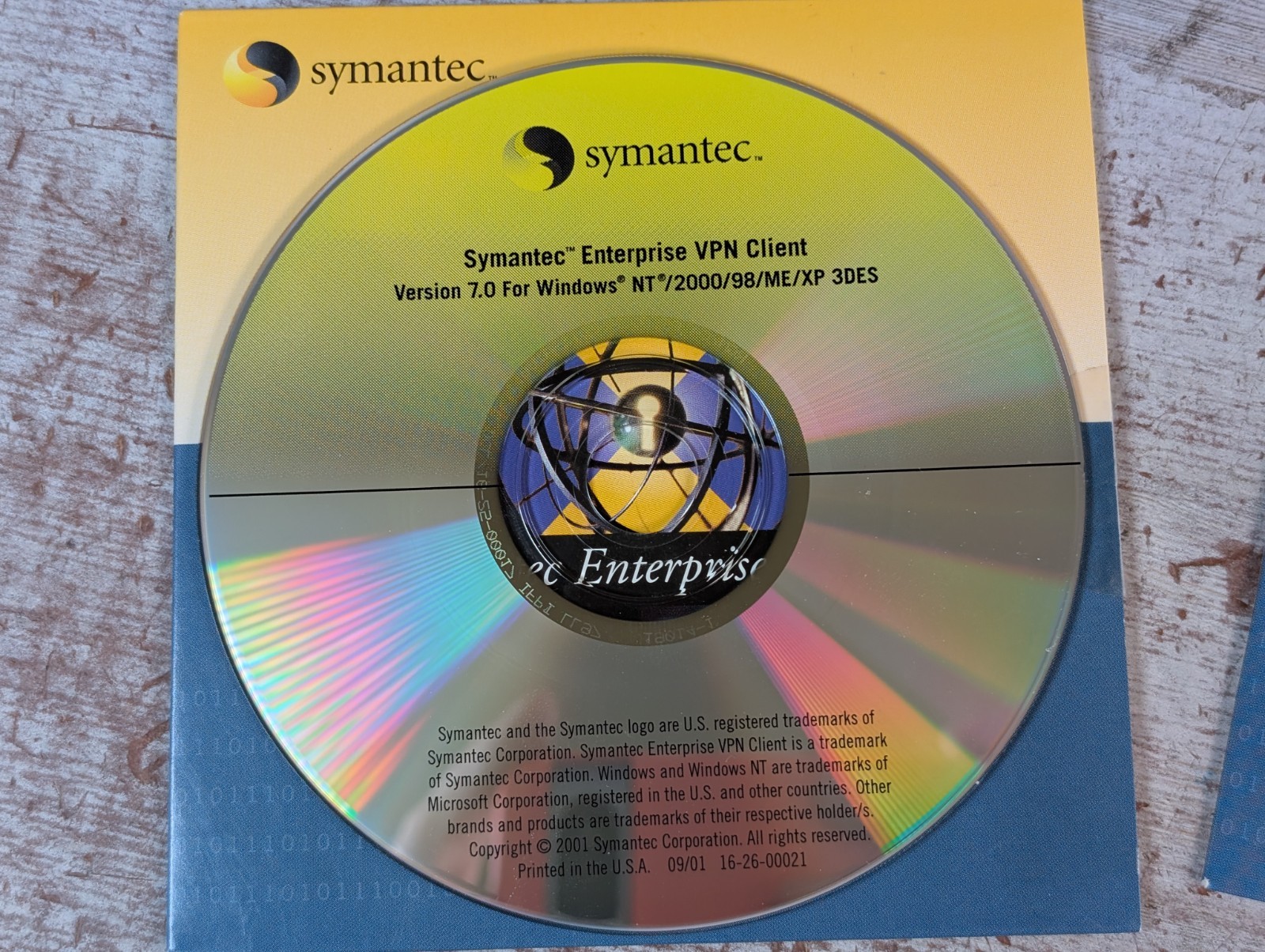 Symantec VPN Client Version 7.0 and Software for Models 100 200 200R CD 2001