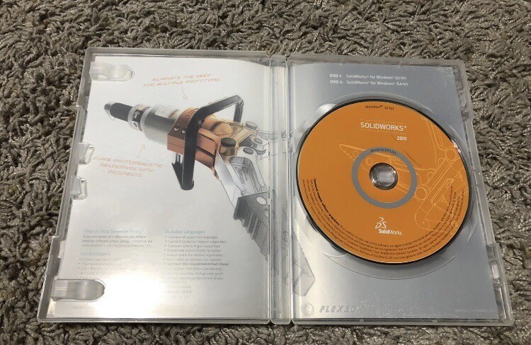 SolidWorks 2011 CAD Software 2 Discs